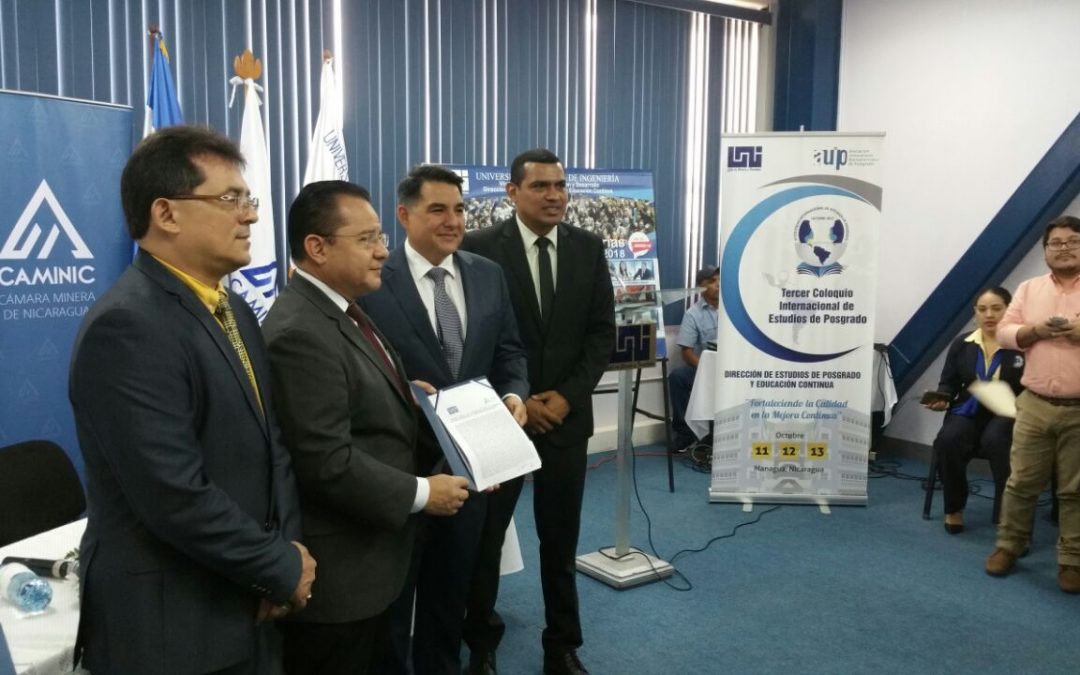 Firma de Convenio de colaboración con la Cámara Minera de Nicaragua (CAMINIC)