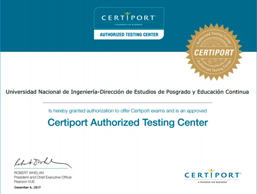 Dirección de Posgrado Centro Autorizado para impartir los cursos de exámenes de certificación internacional